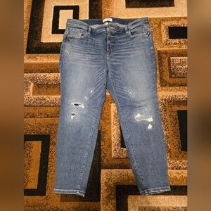 Lane Bryant Blue Distressed Women Jeans